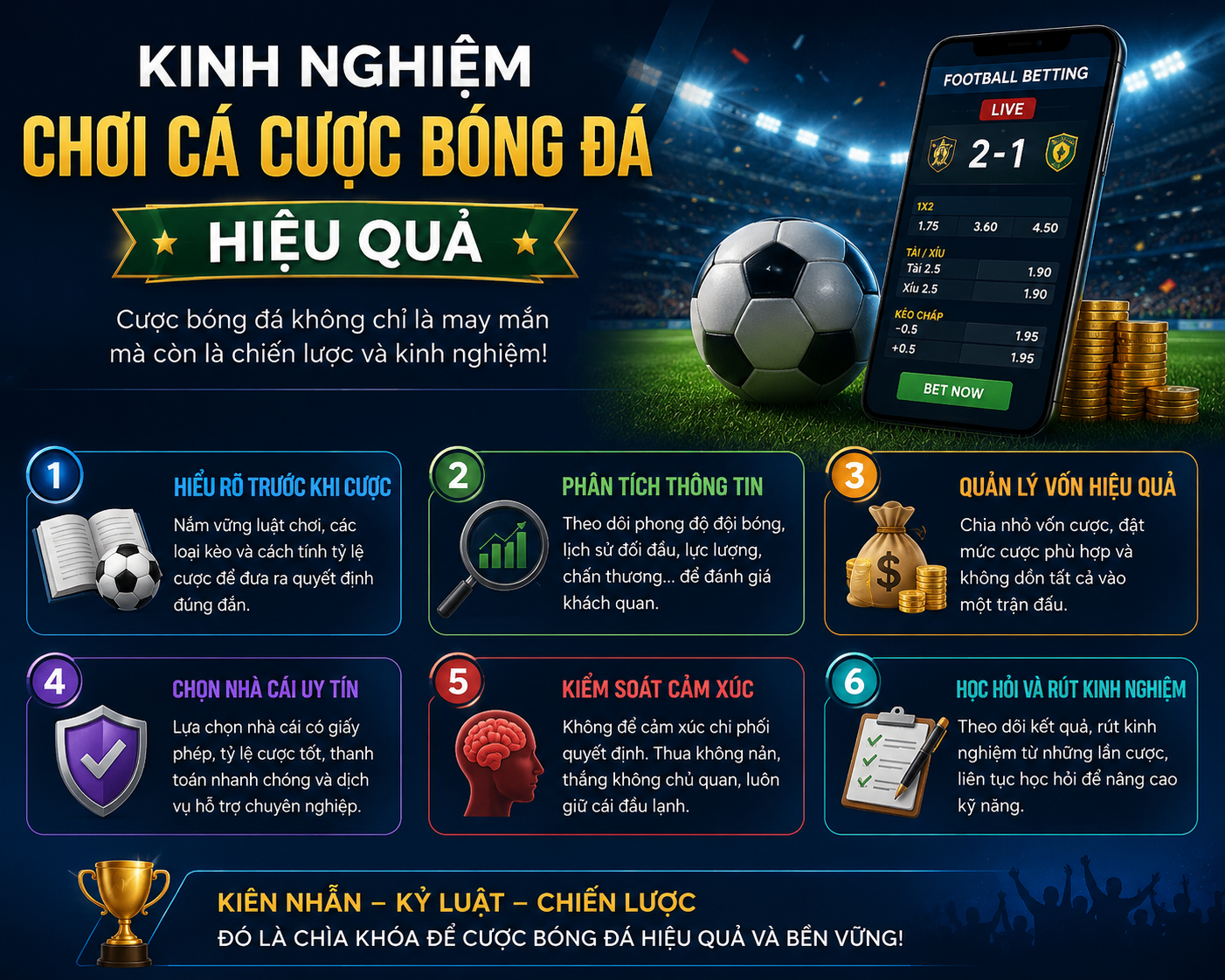 Kinh Nghiệm Chơi Cá Cược Bóng Đá Không Phải Ai Cũng Biết